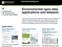 Tablet Screenshot of environment.data.gov.uk